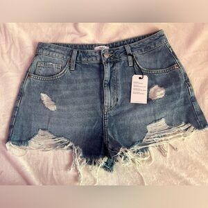 NWT forever 21 retro high rise denim shorts